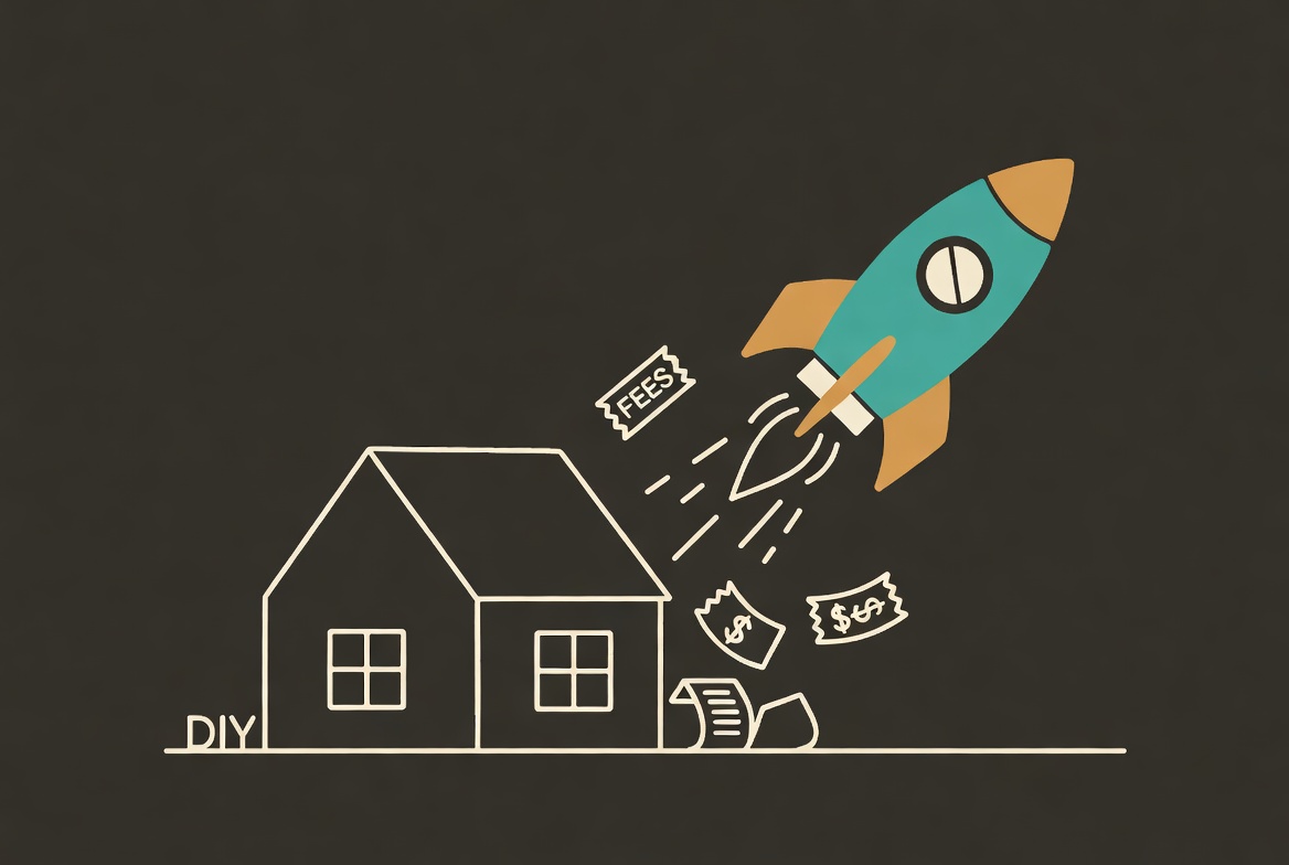 DIY house grounded while fees rocket flies away with receipts